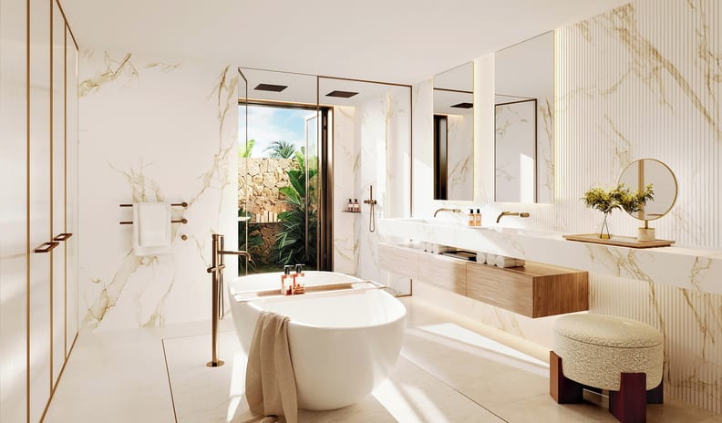 Two Bedroom Residence Private Garden Marina Front, Bathroom